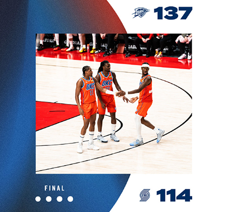 NBA,雷霆,开拓者