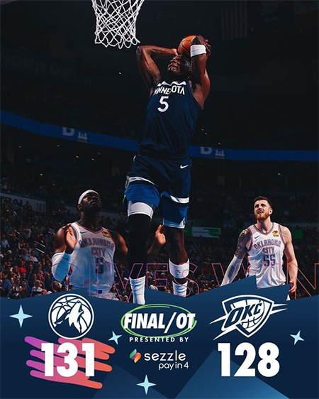 NBA,森林狼,雷霆