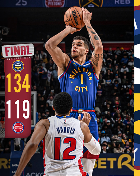 NBA,掘金,活塞